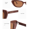 image:imageSOJOS Acetate Retro Cat Eye Sunglasses for Women Polarized Lenses Vintage Fashion Sun Glasses SJ3118BrownBrown