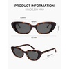 image:imageSOJOS Acetate Retro Cat Eye Sunglasses for Women Polarized Lenses Vintage Fashion Sun Glasses SJ3118TortosieGrey