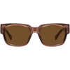 image:imageSOJOS Acetate Square Polarized Sunglasses for Women Men Handmade Trendy Lightweight Sunnies Rectangular Shades UV400 RowanLight BrownBrown