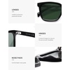 image:imageSOJOS Acetate Squared Polarized Sunglasses for Women Men with Rounded Edges Retro Unisex Classic Sun Glasses UV400 ProtectionBlackGrey