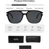 image:imageSOJOS Aviator Sunglasses Womens amp Men Square Polarized Lens UV400 Designer 90s Shades SJ2650BlackGrey