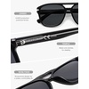 image:imageSOJOS Aviator Sunglasses Womens amp Men Square Polarized Lens UV400 Designer 90s Shades SJ2650BlackGrey