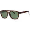 image:imageSOJOS Aviator Sunglasses Womens amp Men Square Polarized Lens UV400 Designer 90s Shades SJ2650TortoiseGreen Lens