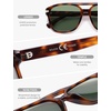 image:imageSOJOS Aviator Sunglasses Womens amp Men Square Polarized Lens UV400 Designer 90s Shades SJ2650TortoiseGreen Lens