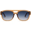 image:imageSOJOS Aviator Sunglasses Womens amp Men Square Polarized Lens UV400 Designer 90s Shades SJ2650Transparent YellowBlue Grading Lens