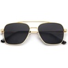 image:imageSOJOS Aviator Sunglasses for Men WomensTrendy Designer Shades SJ1232GoldGrey