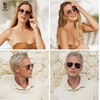 image:imageSOJOS Aviator Sunglasses for Men WomensTrendy Designer Shades SJ1232GoldPink