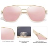image:imageSOJOS Aviator Sunglasses for Men WomensTrendy Designer Shades SJ1232GoldPink