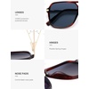 image:imageSOJOS Aviator Sunglasses for Women amp Men Square Designer Polarized Double Bridge Pilot90s Retro Shades SJ2229Drak Red TortoiseBlue