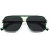 image:imageSOJOS Aviator Sunglasses for Women amp Men Square Designer Polarized Double Bridge Pilot90s Retro Shades SJ2229GreenGrey