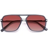 image:imageSOJOS Aviator Sunglasses for Women amp Men Square Designer Polarized Double Bridge Pilot90s Retro Shades SJ2229Grey FrameRed Lens