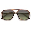 image:imageSOJOS Aviator Sunglasses for Women amp Men Square Designer Polarized Double Bridge Pilot90s Retro Shades SJ2229Yellow TortoiseGreen