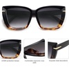 image:imageSOJOS Big Large Oversized Cat Eye Sunglasses for Women 70s Trendy Plus Size Designer Shades SJ2231Black  TortoiseGrey