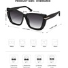 image:imageSOJOS Big Large Oversized Cat Eye Sunglasses for Women 70s Trendy Plus Size Designer Shades SJ2231BlackGrey