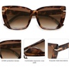 image:imageSOJOS Big Large Oversized Cat Eye Sunglasses for Women 70s Trendy Plus Size Designer Shades SJ2231Brown TortoiseBrown