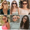 image:imageSOJOS Big Large Oversized Cat Eye Sunglasses for Women 70s Trendy Plus Size Designer Shades SJ2231PinkGradient Pink