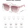 image:imageSOJOS Big Large Oversized Cat Eye Sunglasses for Women 70s Trendy Plus Size Designer Shades SJ2231PinkGradient Pink