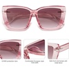 image:imageSOJOS Big Large Oversized Cat Eye Sunglasses for Women 70s Trendy Plus Size Designer Shades SJ2231PinkGradient Pink