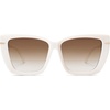 image:imageSOJOS Big Large Oversized Cat Eye Sunglasses for Women 70s Trendy Plus Size Designer Shades SJ2231WhiteBrown