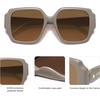 image:imageSOJOS Big Retro Square Polarized Sunglasses Womens Mens 70s 80s Vintage Oversized Sunnies SJ2359BrownLight Brown