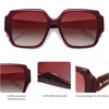 image:imageSOJOS Big Retro Square Polarized Sunglasses Womens Mens 70s 80s Vintage Oversized Sunnies SJ2359RedGradient Red
