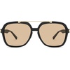 image:imageSOJOS Big Trendy Polarized Aviator Sunglasses for Women Men 80s 90s Retro Square Aviators Sun Glasses SJ2672BlackLight Brown Light Tint Lowpolarization