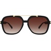 image:imageSOJOS Big Trendy Polarized Aviator Sunglasses for Women Men 80s 90s Retro Square Aviators Sun Glasses SJ2672BlackReddish Brown Gradient