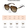 image:imageSOJOS Big Trendy Polarized Aviator Sunglasses for Women Men 80s 90s Retro Square Aviators Sun Glasses SJ2672Brown TortoiseBrown