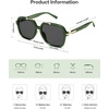 image:imageSOJOS Big Trendy Polarized Aviator Sunglasses for Women Men 80s 90s Retro Square Aviators Sun Glasses SJ2672Dark GreenGrey
