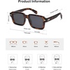 image:imageSOJOS Big Trendy Square Polarized Sunglasses Womens Mens Retro Large Chunky Oversized Rectangle Shades SJ2345Brown TortoiseGrey