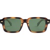 image:imageSOJOS Big Trendy Square Polarized Sunglasses Womens Mens Retro Large Chunky Oversized Rectangle Shades SJ2345Dark Brown PatternGreen