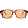 image:imageSOJOS Big Trendy Square Polarized Sunglasses Womens Mens Retro Large Chunky Oversized Rectangle Shades SJ2345Deep CaramelLight Brown Tint