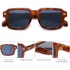image:imageSOJOS Big Trendy Square Polarized Sunglasses Womens Mens Retro Large Chunky Oversized Rectangle Shades SJ2345Orange TortoiseDark Blue