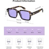 image:imageSOJOS Big Trendy Square Polarized Sunglasses Womens Mens Retro Large Chunky Oversized Rectangle Shades SJ2345Purple TortoiseLight Purple Tint