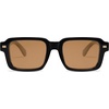 image:imageSOJOS Big Trendy Square Polarized Sunglasses Womens Mens Retro Large Chunky Oversized Rectangle Shades SJ2345Shiny BlackLight Brown