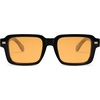 image:imageSOJOS Big Trendy Square Polarized Sunglasses Womens Mens Retro Large Chunky Oversized Rectangle Shades SJ2345Shiny BlackYellow Tint