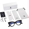 image:imageSOJOS Blue Light Blocking Glasses Retro Vintage Cateye Eyeglasses for Women Plastic Frame Party Glasses SJ5025CC1 Black Frame