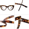 image:imageSOJOS Blue Light Blocking Glasses Retro Vintage Cateye Eyeglasses for Women Plastic Frame Party Glasses SJ5025CC4 Yellow Tortoise Frame