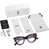 image:imageSOJOS Blue Light Blocking Glasses Retro Vintage Cateye Eyeglasses for Women Plastic Frame Party Glasses SJ5025CC4 Yellow Tortoise Frame