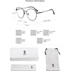 image:imageSOJOS Cat Eye Blue Light Blocking Glasses for Woman Hipster Metal Frame Womens Eyeglasses She Young SJ5027Black