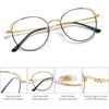 image:imageSOJOS Cat Eye Blue Light Blocking Glasses for Woman Hipster Metal Frame Womens Eyeglasses She Young SJ5027Blackgold