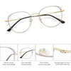 image:imageSOJOS Cat Eye Blue Light Blocking Glasses for Woman Hipster Metal Frame Womens Eyeglasses She Young SJ5027Cream