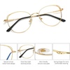 image:imageSOJOS Cat Eye Blue Light Blocking Glasses for Woman Hipster Metal Frame Womens Eyeglasses She Young SJ5027Gold