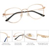 image:imageSOJOS Cat Eye Blue Light Blocking Glasses for Woman Hipster Metal Frame Womens Eyeglasses She Young SJ5027Rose Gold