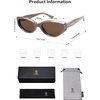image:imageSOJOS Cat Eye Polarized Sunglasses for Women Small Face 90s Vintage UV Protection Sunnies SJ2344