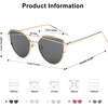 image:imageSOJOS Cat Eye Sunglasses for Women Fashion Designer Style Mirrored Lenses SJ1001GoldGrey