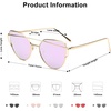 image:imageSOJOS Cat Eye Sunglasses for Women Fashion Designer Style Mirrored Lenses SJ1001GoldPurple
