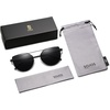 image:imageSOJOS Cat Eye Sunglasses for Women Fashion Designer Style Mirrored Lenses SJ1001Matt BlackGrey