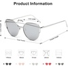 image:imageSOJOS Cat Eye Sunglasses for Women Fashion Designer Style Mirrored Lenses SJ1001SilverSilver