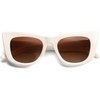 image:imageSOJOS Cat Eye Sunglasses for Women Polarized Trendy Style SJ2309Cream